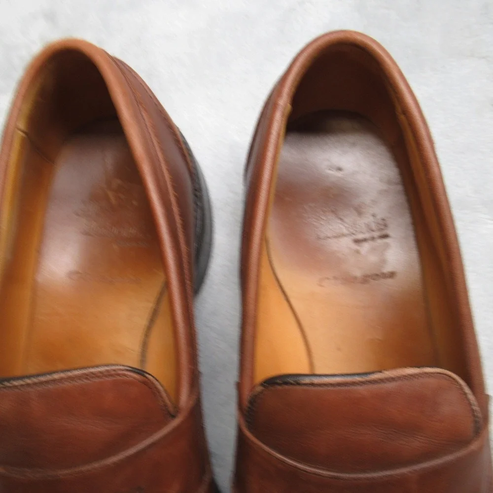 Allen Edmonds Randolph‎ Dress Shoes Mens 10 Brown Leather Penny Loafers USA Made